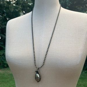 Grenade Pendant Ball Chain Necklace